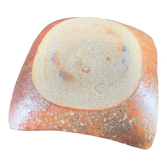 Hand Made Studio Art Pottery Dish Plate Crystalline Glass Glaze Stoneware Signed - Picture 6 of 11